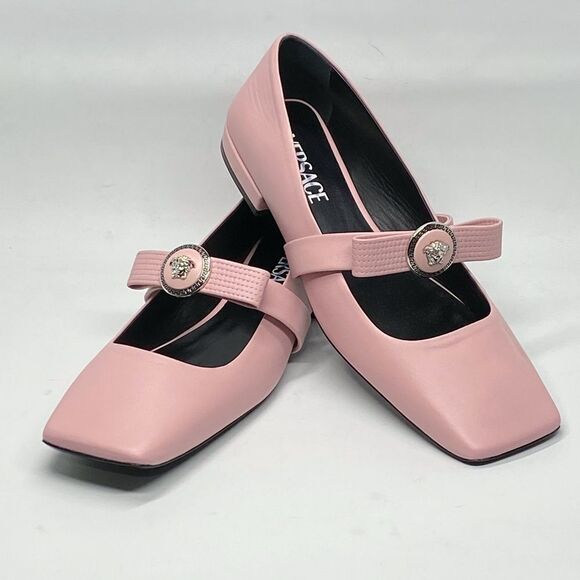 Versace Gianni Leather Ballerina Flats size 38 - Picture 9 of 12